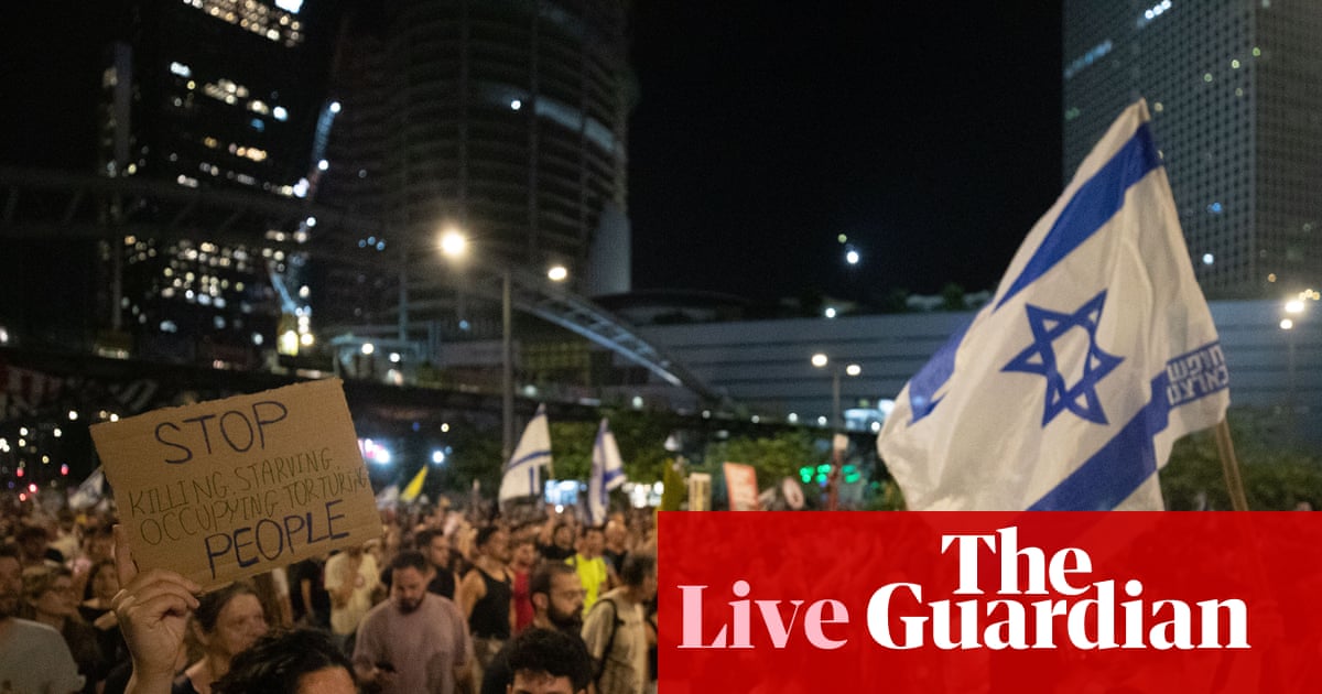 Hamas delegation in Egypt receives new Gaza truce plan, reports say – Middle East crisis live | Israel