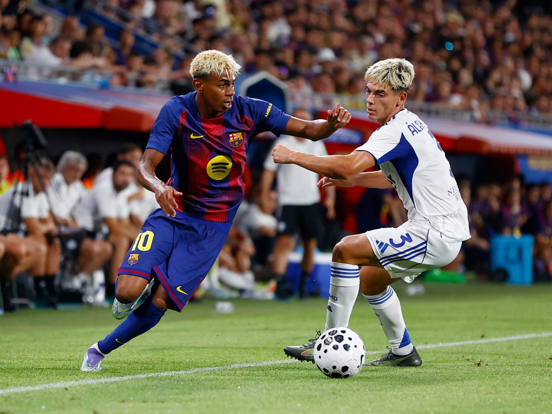 2025 08 10T212422Z 1794293784 UP1EL8A1NGLE1 RTRMADP 3 SOCCER FRIENDLY FCB COM 1754926108