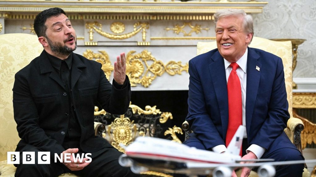 Watch: Key moments as Zelensky and European leaders meet Trump