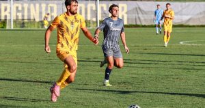 Caldeira celebrates 30th and 31st goals of WVU career