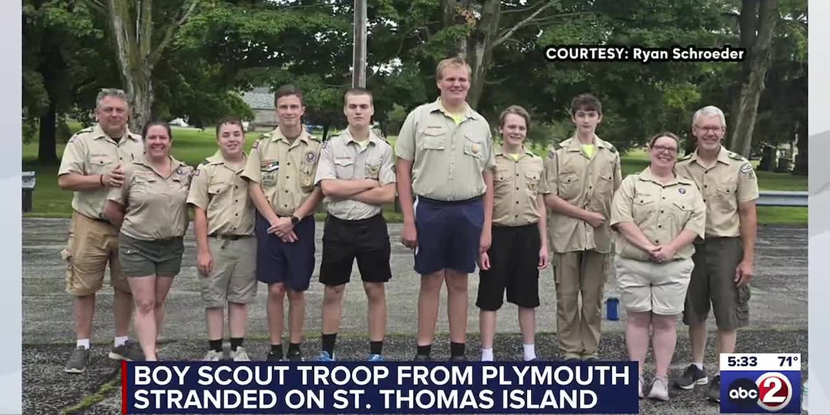 Plymouth Boy Scout Troop stranded in the Caribbean Sea after Hurricane Erin