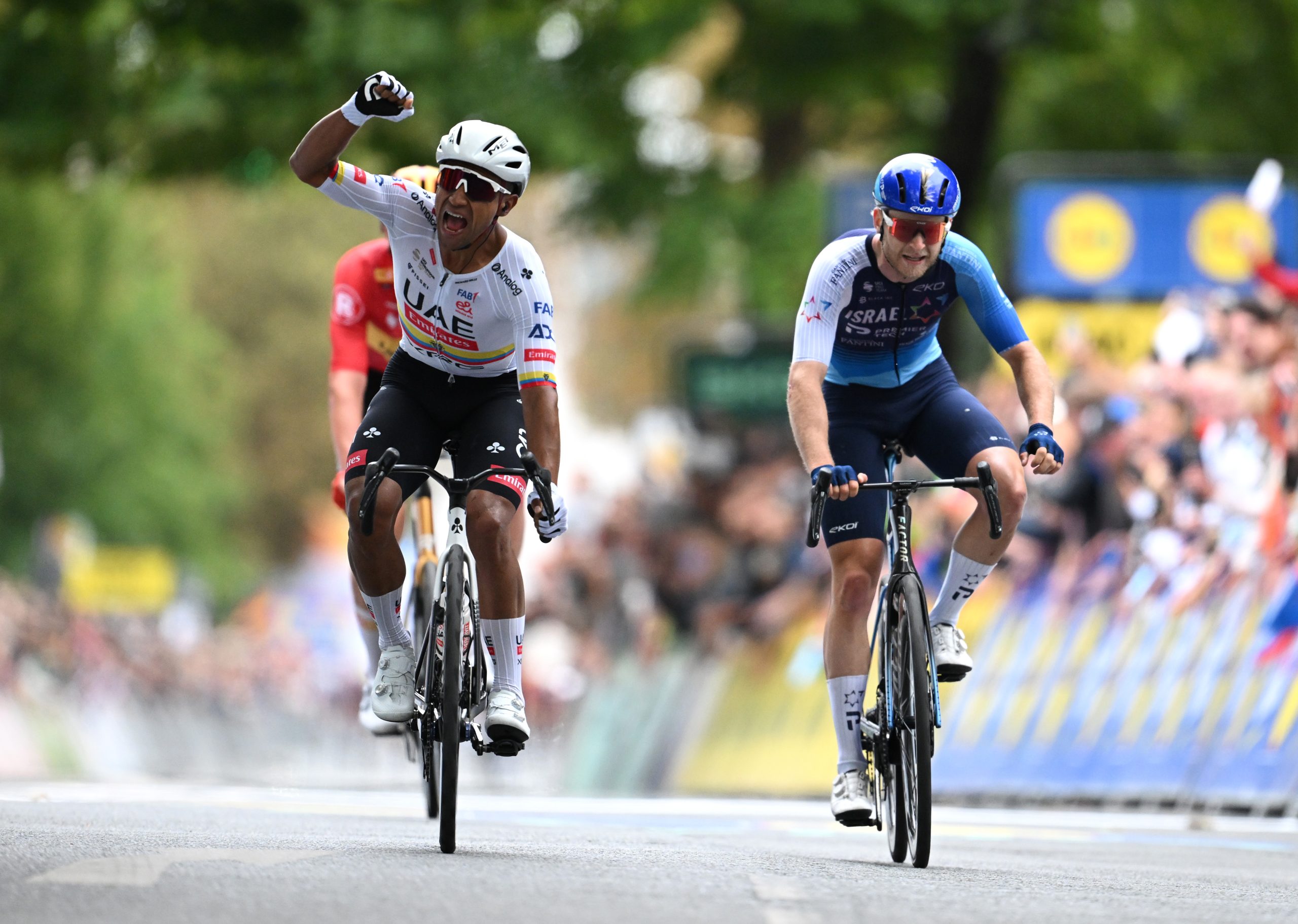 Deutschland Tour stage 2: Riley Sheehan pipped to victory by Jhonatan Narváez after celebrating too early