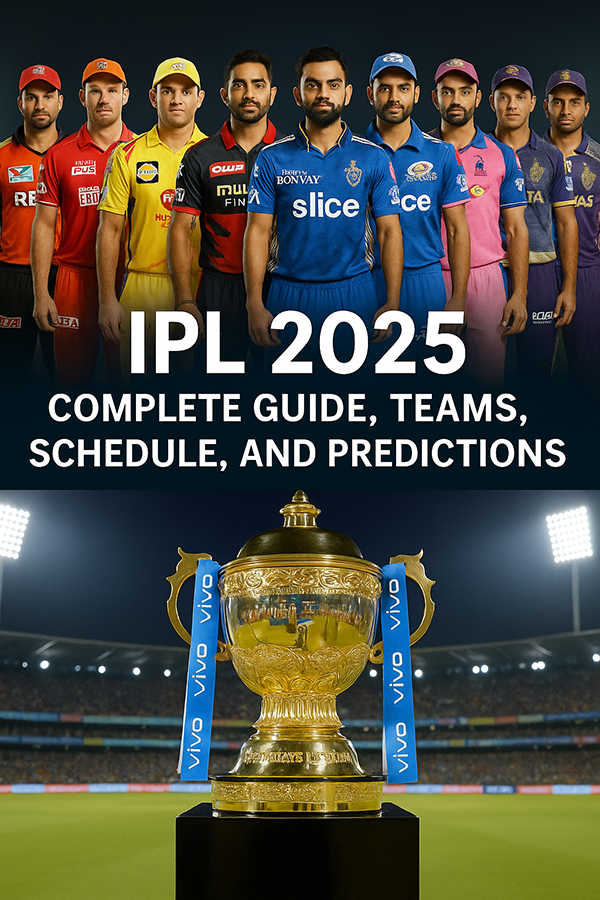 IPL 2025 Live teams, trophy, stadium, match action