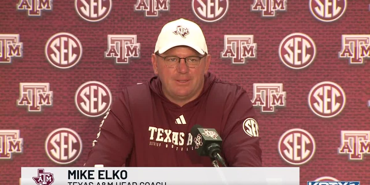 Watch: Texas A&M’s Mike Elko sets the stage for UTSA matchup 1 Watch: Texas A&M’s Mike Elko sets the stage for UTSA matchup