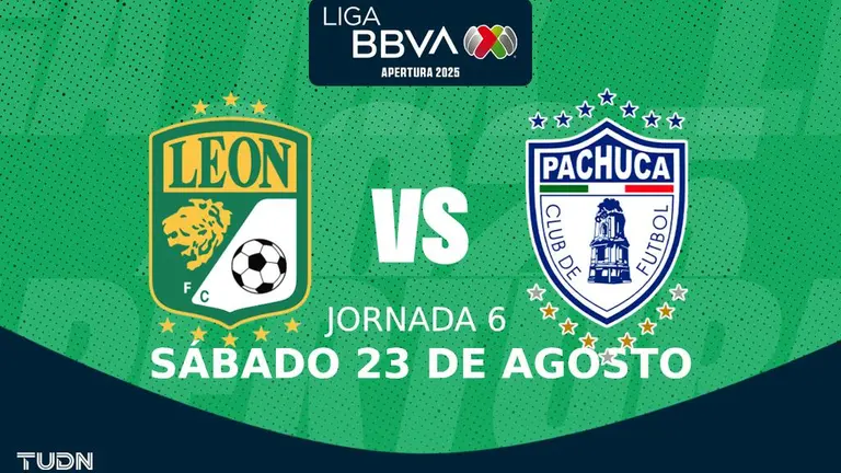 León vs. Pachuca: Horario y dónde ver partido Jornada 6 de Liga MX | TUDN Liga MX