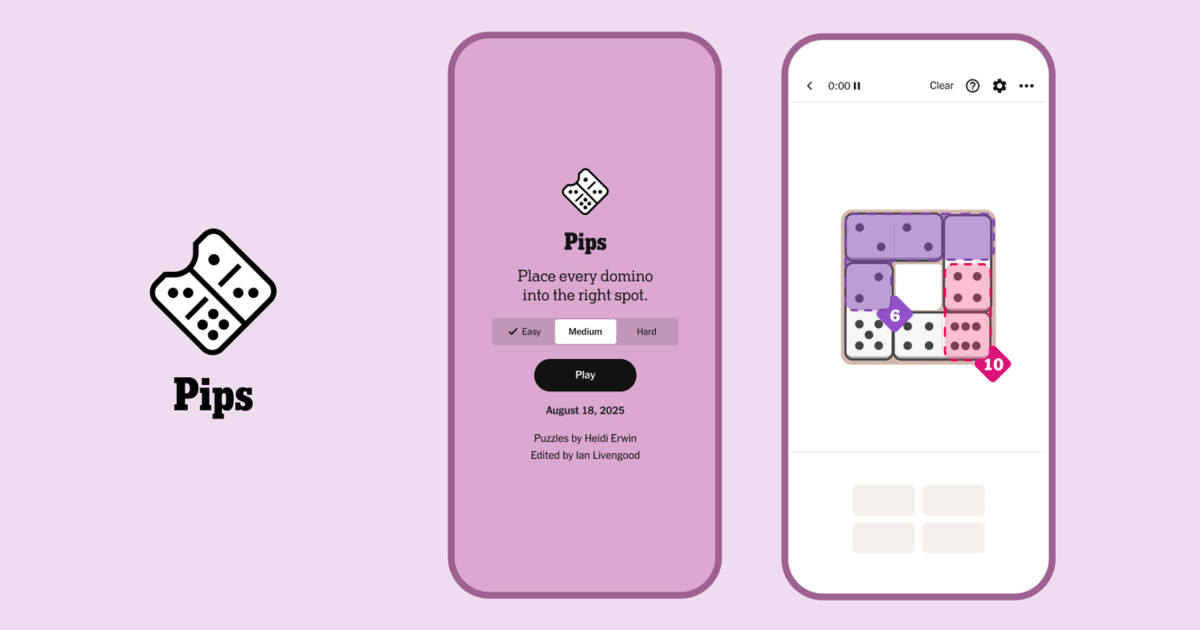 About Pips, the Newest Game From the New York Times: EXCLUSIVE