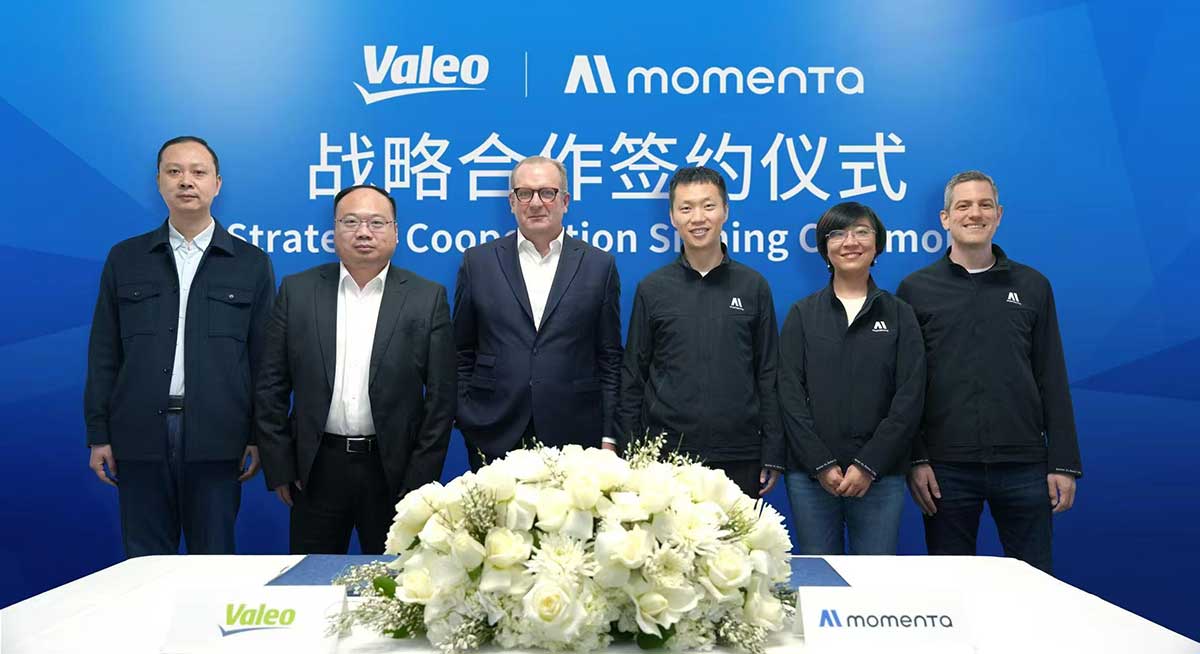 Valeo and Momenta enter strategic partnership for taking advanced driver assistance systems technology to new heights