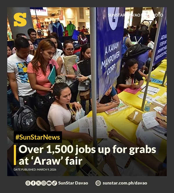 Job seekers are invited to attend the Araw ng Dabaw Job Fair at SM City Davao, which will ...